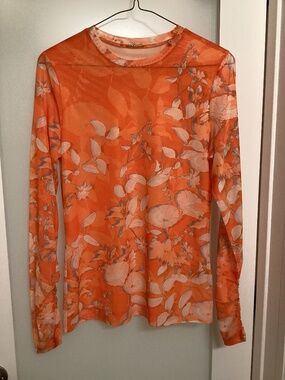 Elie Tahari top, M, Orange